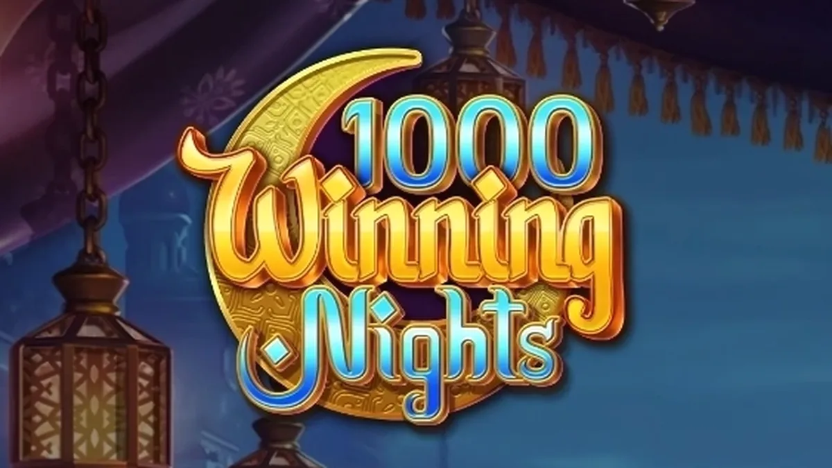 Tampilan visual slot 1000 Winning Nights dengan latar belakang malam yang memukau